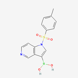molecular formula C14H13BN2O4S B8004302 (1-Tosyl-1H-pyrrolo[3,2-c]pyridin-3-yl)boronic acid 