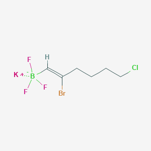 molecular formula C6H9BBrClF3K B8004315 Potassium (Z)-2-bromo-6-chlorohex-1-enyltrifluoroborate 