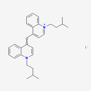 molecular formula C29H35IN2 B8004334 1,1 inverted exclamation mark-Diisoamyl-4,4 inverted exclamation mark-cyanine iodide 