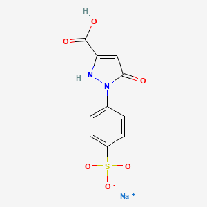 molecular formula C10H7N2NaO6S B8004351 sodium;4-(5-carboxy-3-oxo-1H-pyrazol-2-yl)benzenesulfonate 