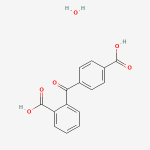 molecular formula C15H12O6 B8004359 Benzophenone-2,4'-dicarboxylic acid monohydrate 