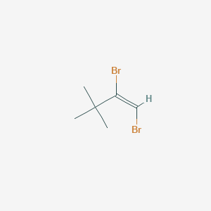 molecular formula C6H10Br2 B8004379 1,2-Dibromo-3,3-dimethyl-1-butene 