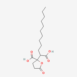molecular formula C17H28O6 B8004400 4,5-Dicarboxy-gamma-pentadecanolactone CAS No. 65759-98-0