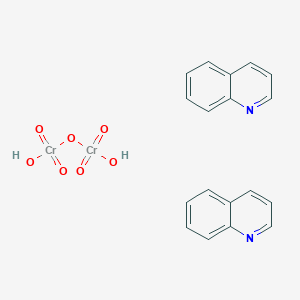 molecular formula C18H16Cr2N2O7 B8004406 Hydroxy-(hydroxy(dioxo)chromio)oxy-dioxochromium;quinoline 