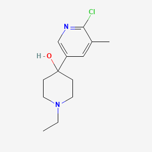 4-(6-Chloro-5-methylpyridin-3-yl)-1-ethylpiperidin-4-ol