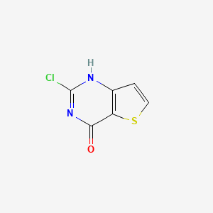 molecular formula C6H3ClN2OS B8004512 2-chloro-1H-thieno[3,2-d]pyrimidin-4-one 