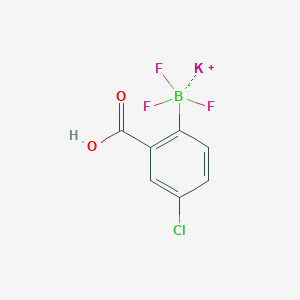molecular formula C7H4BClF3KO2 B8004532 Potassium (2-carboxy-4-chlorophenyl)trifluoroborate 