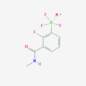 molecular formula C8H7BF4KNO B8004539 Potassium trifluoro(2-fluoro-3-(methylcarbamoyl)phenyl)borate 