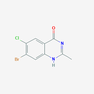 molecular formula C9H6BrClN2O B8004561 CID 91659210 