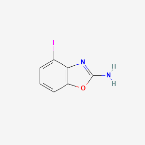 molecular formula C7H5IN2O B8004572 4-Iodobenzo[d]oxazol-2-amine 