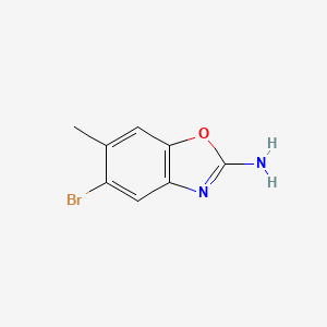 molecular formula C8H7BrN2O B8004640 5-Bromo-6-methyl-1,3-benzoxazol-2-amine CAS No. 1820674-61-0