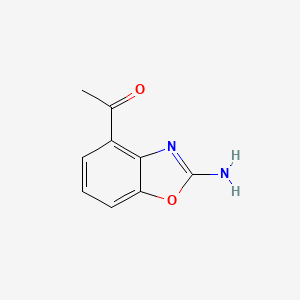 molecular formula C9H8N2O2 B8004647 1-(2-Aminobenzo[d]oxazol-4-yl)ethanone 