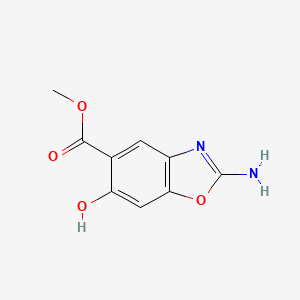molecular formula C9H8N2O4 B8004652 Methyl 2-amino-6-hydroxy-1,3-benzoxazole-5-carboxylate 