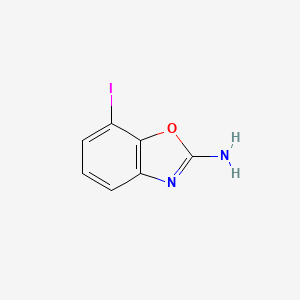 molecular formula C7H5IN2O B8004653 7-Iodobenzo[d]oxazol-2-amine 