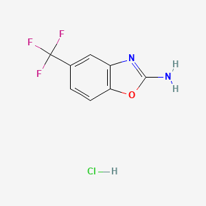 molecular formula C8H6ClF3N2O B8004746 5-(Trifluoromethyl)-1,3-benzoxazol-2-amine hydrochloride 
