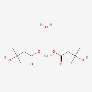 molecular formula C10H20CaO7 B8004756 Calcium beta-hydroxy-beta-methylbutyrate monohydrate CAS No. 1173700-95-2