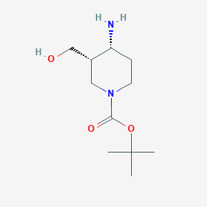 Tert-butyl (3S,4R)-4-amino-3-(hydroxymethyl)piperidine-1-carboxylate