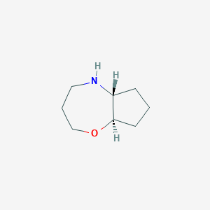 molecular formula C8H15NO B8004765 (5aR,8aR)-octahydro-2H-cyclopenta[b][1,4]oxazepine 