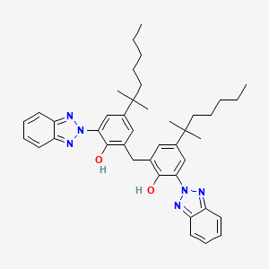 molecular formula C41H50N6O2 B8004779 2,2'-Methylenebis[6-(2H-benzotriazole-2-yl)-4-(2-methylheptane-2-yl)phenol] 