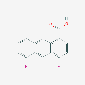 molecular formula C15H8F2O2 B8004891 4,5-Difluoroanthranlic acid CAS No. 1258652-67-3
