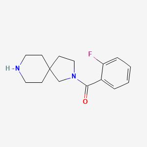 molecular formula C15H19FN2O B8004909 (2,8-Diaza-spiro[4.5]dec-2-yl)-(2-fluoro-phenyl)-methanone CAS No. 1206969-90-5