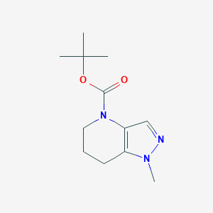 molecular formula C12H19N3O2 B8004930 tert-Butyl 1-methyl-6,7-dihydro-1H-pyrazolo[4,3-b]pyridine-4(5H)-carboxylate CAS No. 1421311-98-9