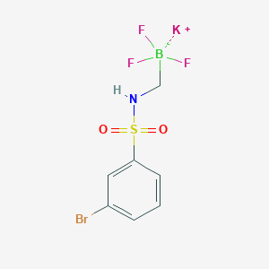 molecular formula C7H7BBrF3KNO2S B8004936 Potassium (3-bromophenylsulfonamido)methyltrifluoroborate 