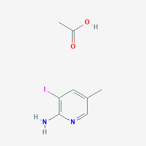 molecular formula C8H11IN2O2 B8004943 3-Iodo-5-methyl-pyridin-2-ylamine acetate 