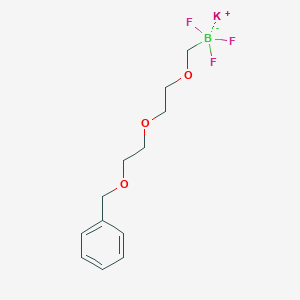 molecular formula C12H17BF3KO3 B8004950 Potassium 2-(2-benxyloxyethoxy)ethoxymethyltrifluoroborate 