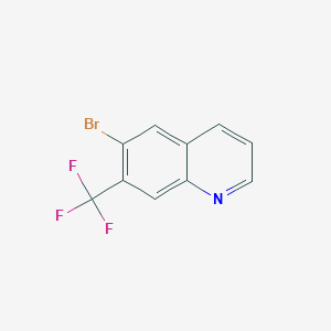molecular formula C10H5BrF3N B8004999 6-Bromo-7-(trifluoromethyl)quinoline 