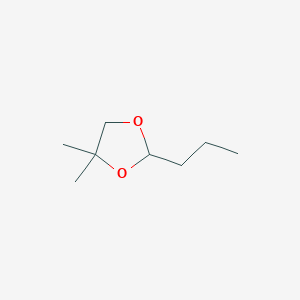 molecular formula C8H16O2 B080050 4,4-Dimethyl-2-propyl-1,3-dioxolane CAS No. 13741-61-2