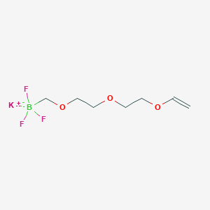 molecular formula C7H13BF3KO3 B8005079 Potassium 2-(2-(2-vinyloxyethoxy)ethoxy)methyltrifluoroborate 