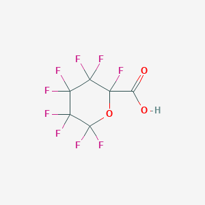 molecular formula C6HF9O3 B8005167 Perfluorotetrahydro-2H-pyran-2-carboxylic acid 