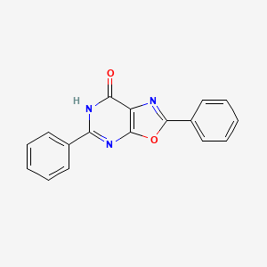 molecular formula C17H11N3O2 B8005235 2,5-diphenyl[1,3]oxazolo[5,4-d]pyrimidin-7(6H)-one CAS No. 34905-96-9