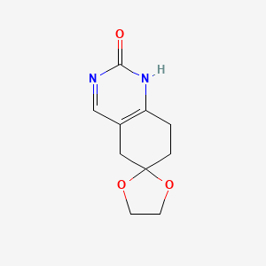 molecular formula C10H12N2O3 B8005263 7,8-Dihydro-2-hydroxy-6(5H)-quinazolinone ethylene ketal 