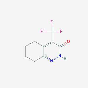 molecular formula C9H9F3N2O B8005269 3-Hydroxy-5,6-tetramethylene-4-(trifluoromethyl)pyridazine 