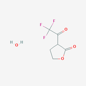 molecular formula C6H7F3O4 B8005295 alpha-Trifluoroacetyl-gamma-butyrolactone hydrate 
