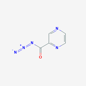 molecular formula C5H3N5O B8005318 Pyrazine-2-carbonyl azide 