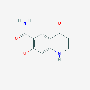molecular formula C11H10N2O3 B8005327 4-Hydroxy-7-methoxyquinoline-6-carboxamide CAS No. 2110414-05-4