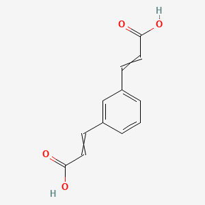 molecular formula C12H10O4 B8005331 2-Propenoic acid, 3,3'-(1,3-phenylene)bis- 
