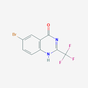 molecular formula C9H4BrF3N2O B8005345 CID 96353509 