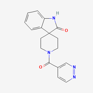 1'-(Pyridazine-4-carbonyl)spiro[indoline-3,4'-piperidin]-2-one