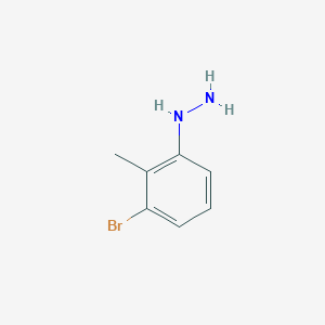 molecular formula C7H9BrN2 B8005408 (3-Bromo-2-methylphenyl)hydrazine 