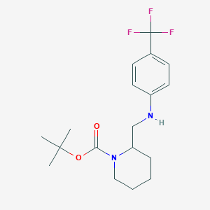 molecular formula C18H25F3N2O2 B8005410 1-Boc-2-[(4-trifluoromethyl-phenylamino)-methyl]-piperidine CAS No. 887588-14-9