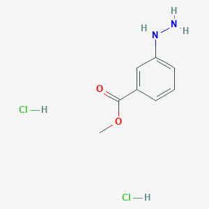 molecular formula C8H12Cl2N2O2 B8005412 Methyl 3-hydrazinylbenzoate;dihydrochloride 