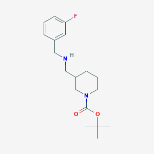 molecular formula C18H27FN2O2 B8005414 1-Boc-3-[(3-fluoro-benzylamino)-methyl]-piperidine CAS No. 887587-52-2