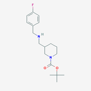 molecular formula C18H27FN2O2 B8005417 1-Boc-3-[(4-fluoro-benzylamino)-methyl]-piperidine CAS No. 887587-55-5