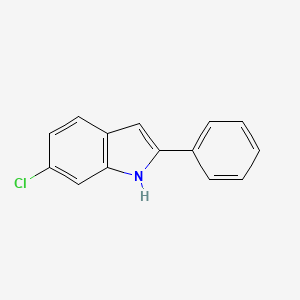 molecular formula C14H10ClN B8005426 6-chloro-2-phenyl-1H-indole CAS No. 57039-63-1