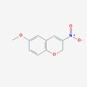 molecular formula C10H9NO4 B8005438 6-Methoxy-3-nitro-2H-chromene CAS No. 92210-61-2