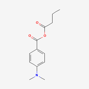 molecular formula C13H17NO3 B8005442 Butanoyl 4-(dimethylamino)benzoate 